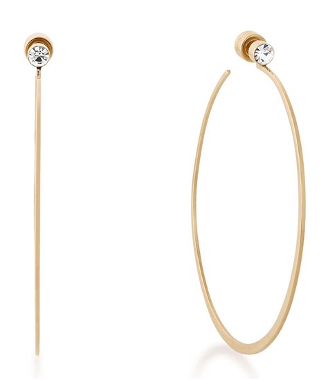 michael kors earrings dillards|Michael Kors hoop earrings sale.